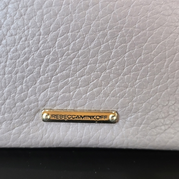 Rebecca Minkoff Cocoa Lavender  Silvertone Studded Leather Clutch Wallet - Picture 12 of 13